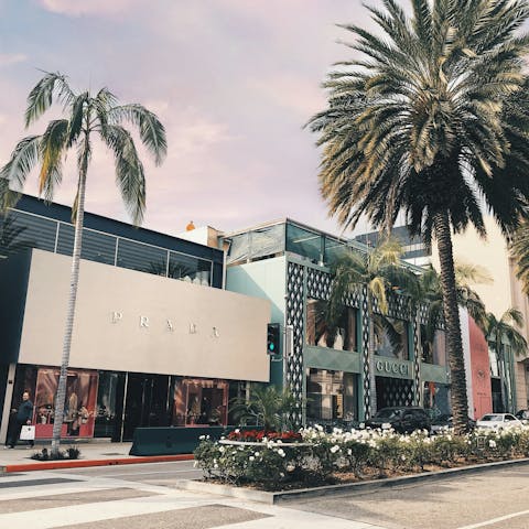 Visit the iconic Rodeo Drive, less than fifteen minutes away by car
