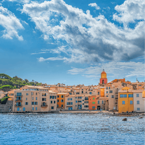 Admire the luxury yachts and dine at the waterfront restaurants of Saint Tropez