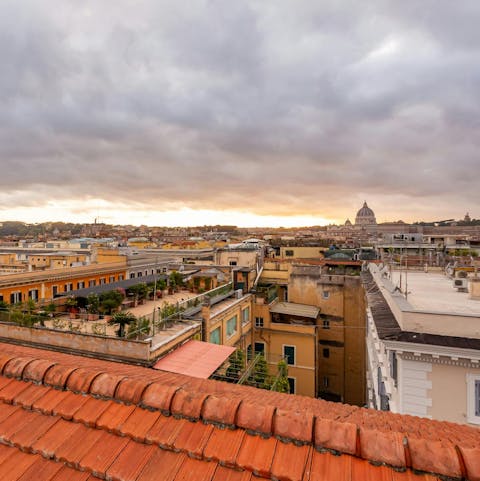 Soak up the 360-degree views of the city from the rooftop oasis