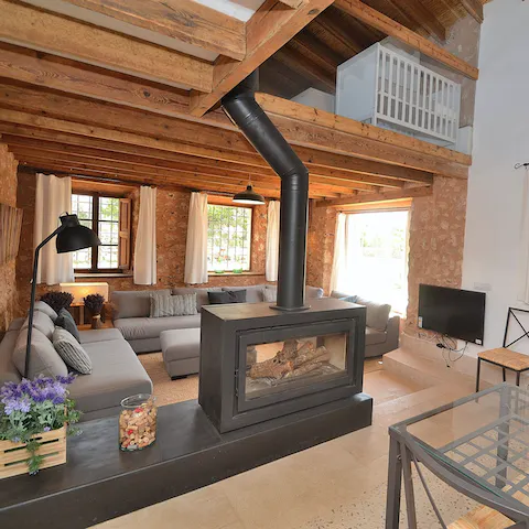 Find a wonderful sense of warmth and tradition in the living room