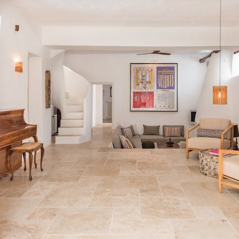 Bring along a virtuoso pal – there’s a piano ready and waiting