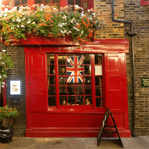 Go for a pint at the local pub on High Street Leyton