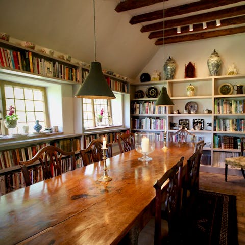 Dine without even having to leave the library