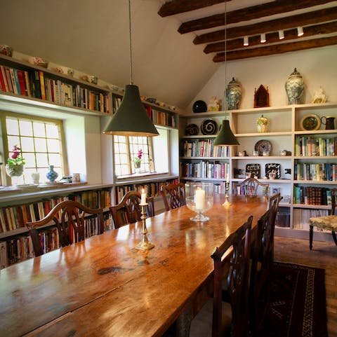 Dine without even having to leave the library