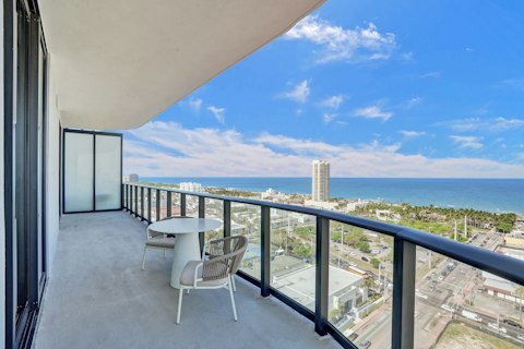 Begin your day with breakfast on the balcony looking out towards the ocean