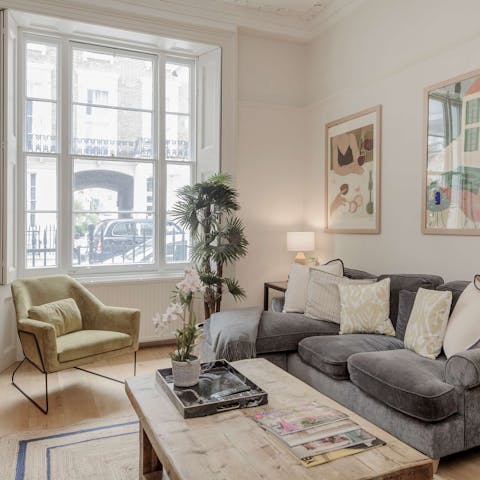 Get cosy on the sofa after a day of sightseeing