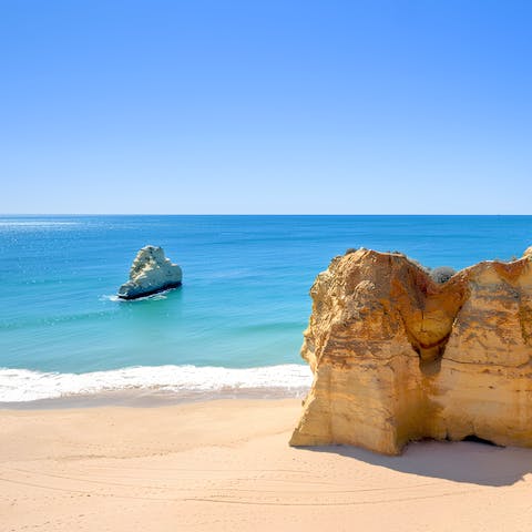 Explore the beautiful beaches surrounding Vilamoura