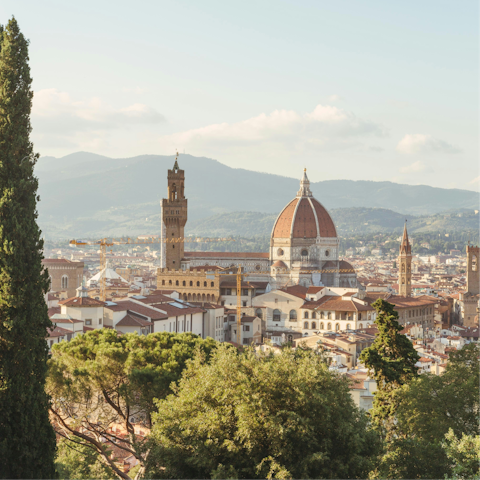 Take a day trip to Florence, one-hour away by car