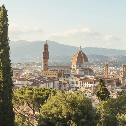 Take a day trip to Florence, one-hour away by car