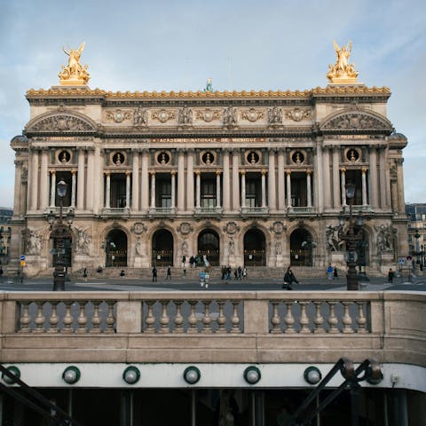 Catch a show at the Opera, 20 minutes away