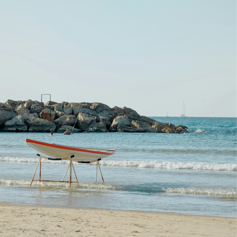 Enjoy a beach day in Herzliya