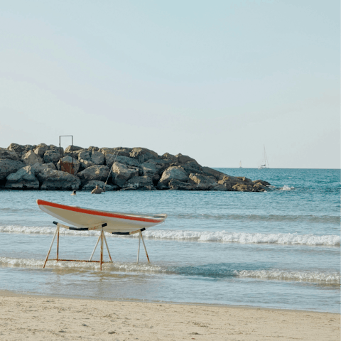 Enjoy a beach day in Herzliya