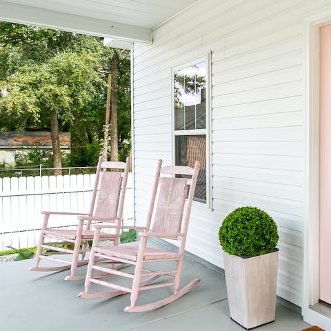 Sit back on a rocking chair and watch the world go by