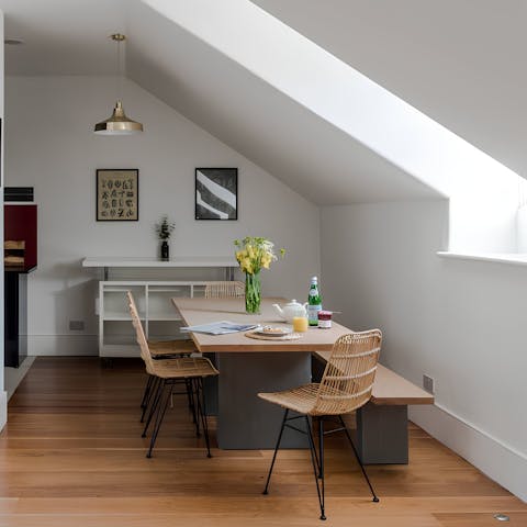 Start the morning with a full English in the dining area