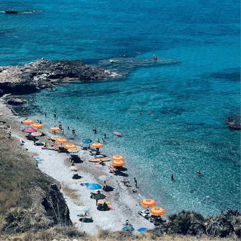 Dive into the sea – the closest beach is just 1.5 kilometres away