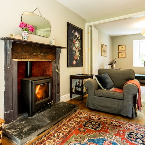 Snuggle up in front of the fire with a glass of wine and a Netflix film