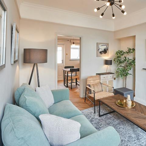Unwind in the living area after a day of exploring the local North Yorkshire countryside