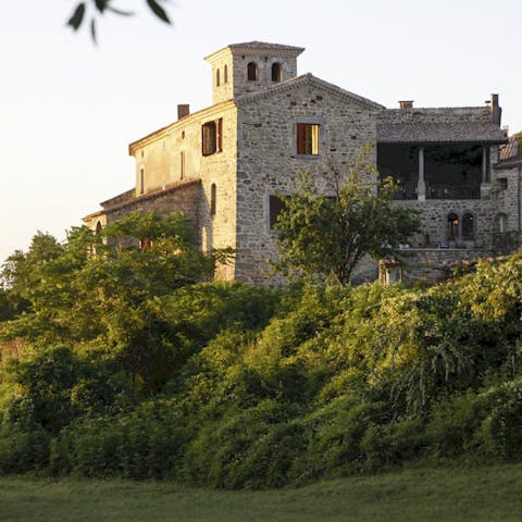 Wind your way through the stunning region of Languedoc and into this home perched on the hillside
