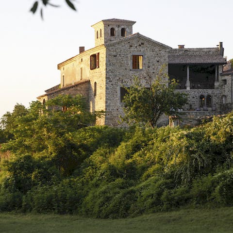 Wind your way through the stunning region of Languedoc and into this home perched on the hillside