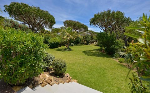 Explore the lush Mediterranean garden