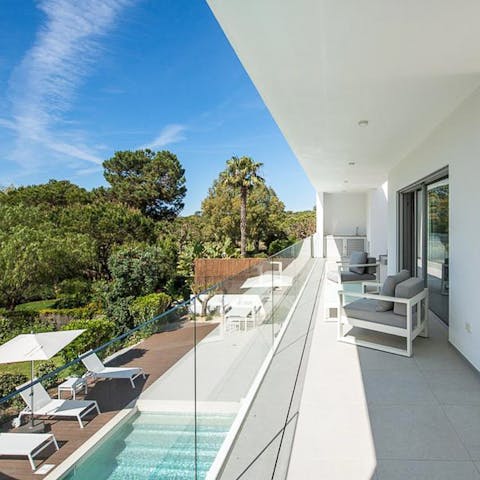 Enjoy the view from your balcony