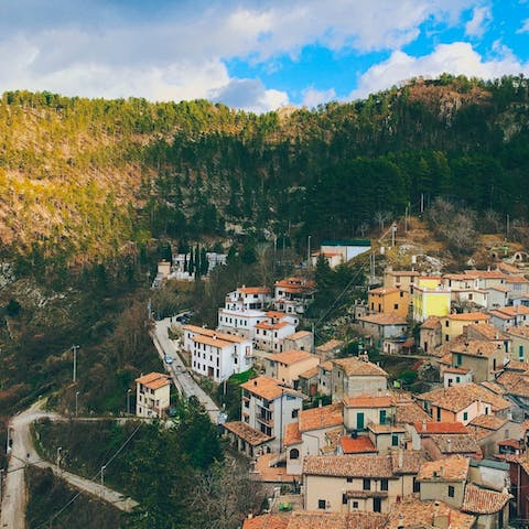 Drive ten minutes through Lazio's countryside to Marta and Lake Bolsena