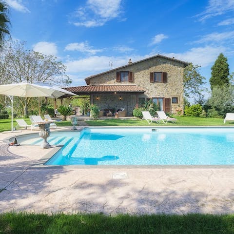Take a refreshing dip in the pool