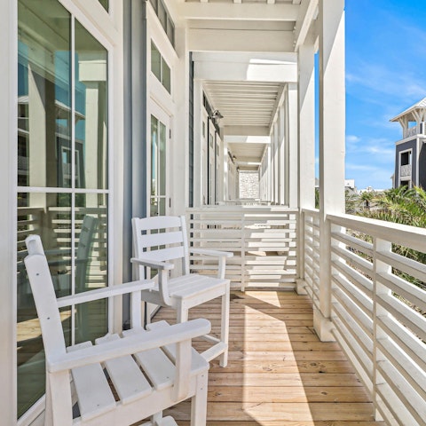 Sip your morning coffee on your private balcony