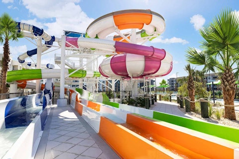 Spend sunny days in the resort's water park