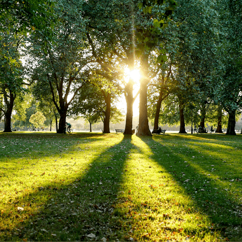 Pack a picnic and spend the afternoon in Hyde Park