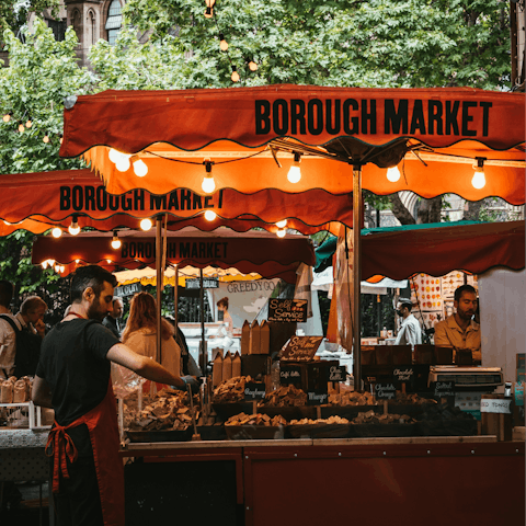 Awaken your tastebuds at nearby Borough Market