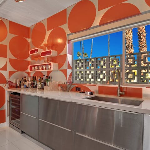 Shake up a mojito at the swanky minibar