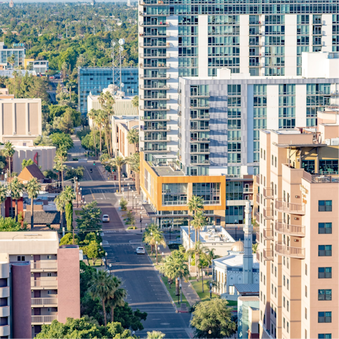 Explore Tempe from your location near Arizona State University