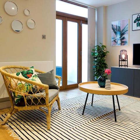 Enjoy the feeling of total relaxation after a day in the city