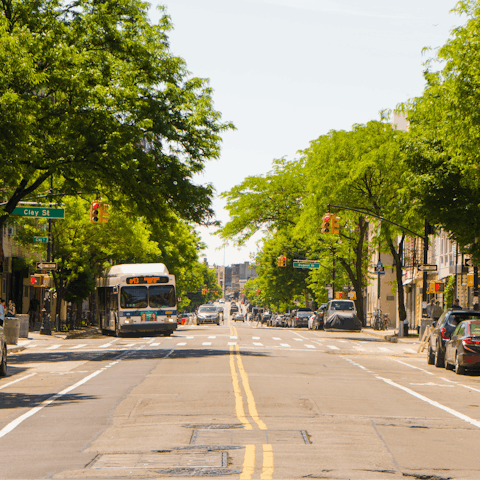 Explore the eclectic Greenpoint neighbourhood, with its local restaurants and bars
