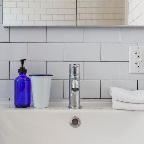 Subway in the bathroom