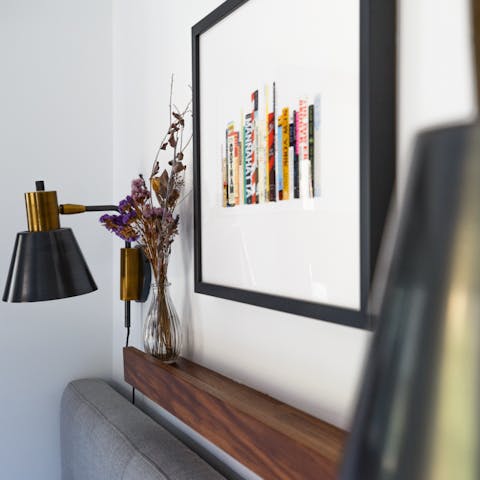 A bedside light for late-night reads