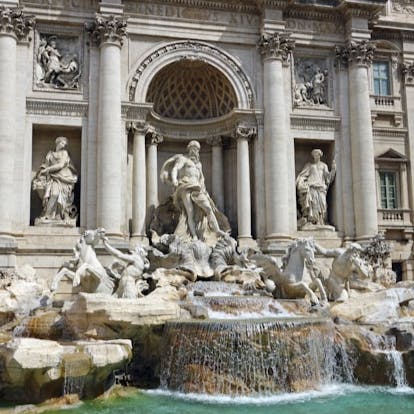 Start your sightseeing at the nearby Trevi fountains
