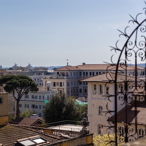Wake up to views of Rome from the bedrooms
