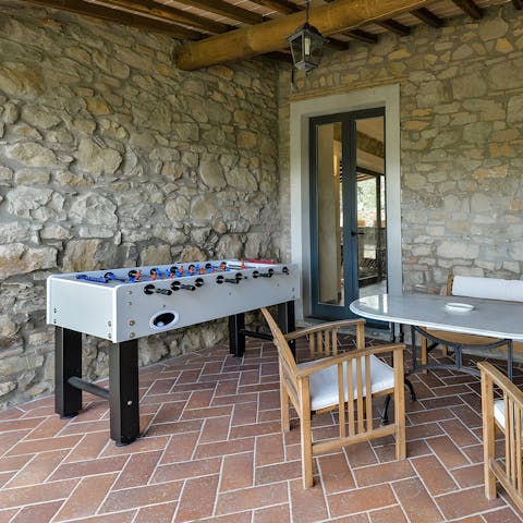 Share fun times with your loved ones in the games area