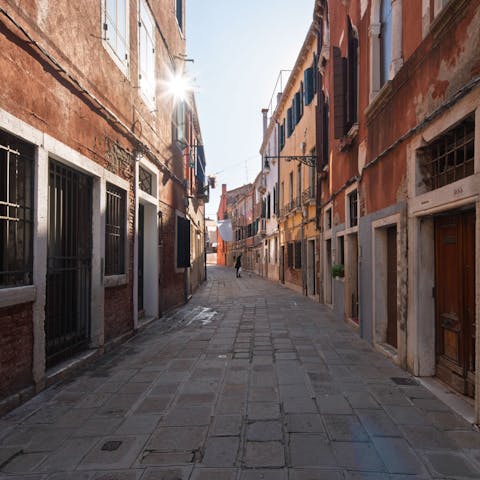 Wander the windy streets of Venice, right on your doorstep