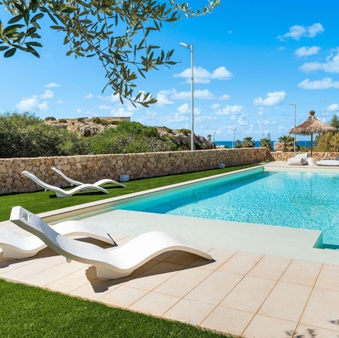 Soak up the sun by the pool