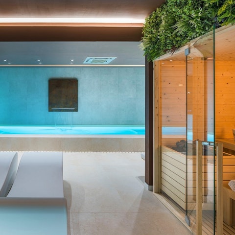 Unwind in the private spa