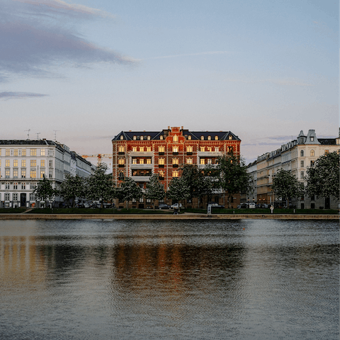 Stroll along the lakes into Indre By for a spot of lunch and shopping