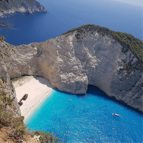 Visit the island's most popular beaches, just a ten minute drive away