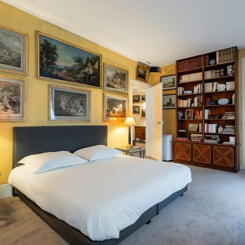 Rest up in the sumptuous bedrooms for your Parisian adventures