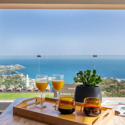 Soak up the stunning views while enjoying your morning coffee