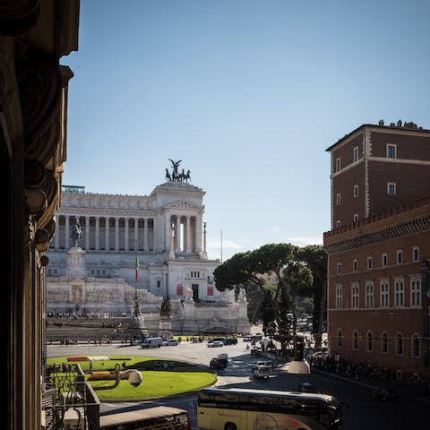 L'Altare della Patria just out the window