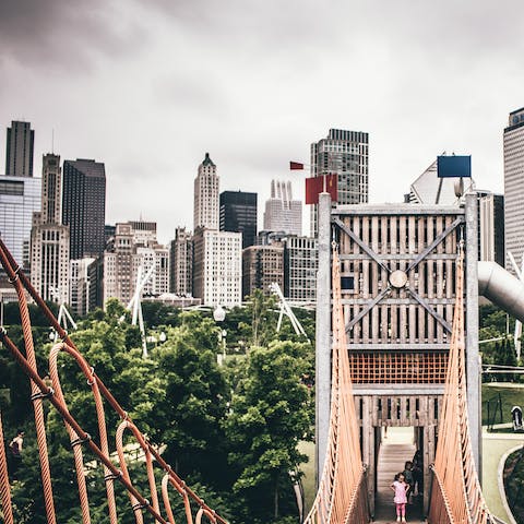 Take a stroll around Grant Park down to the waterfront, just six-minutes on foot