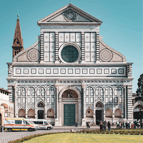 Visit the historic Basilica of Santa Croce, just two minutes from your door
